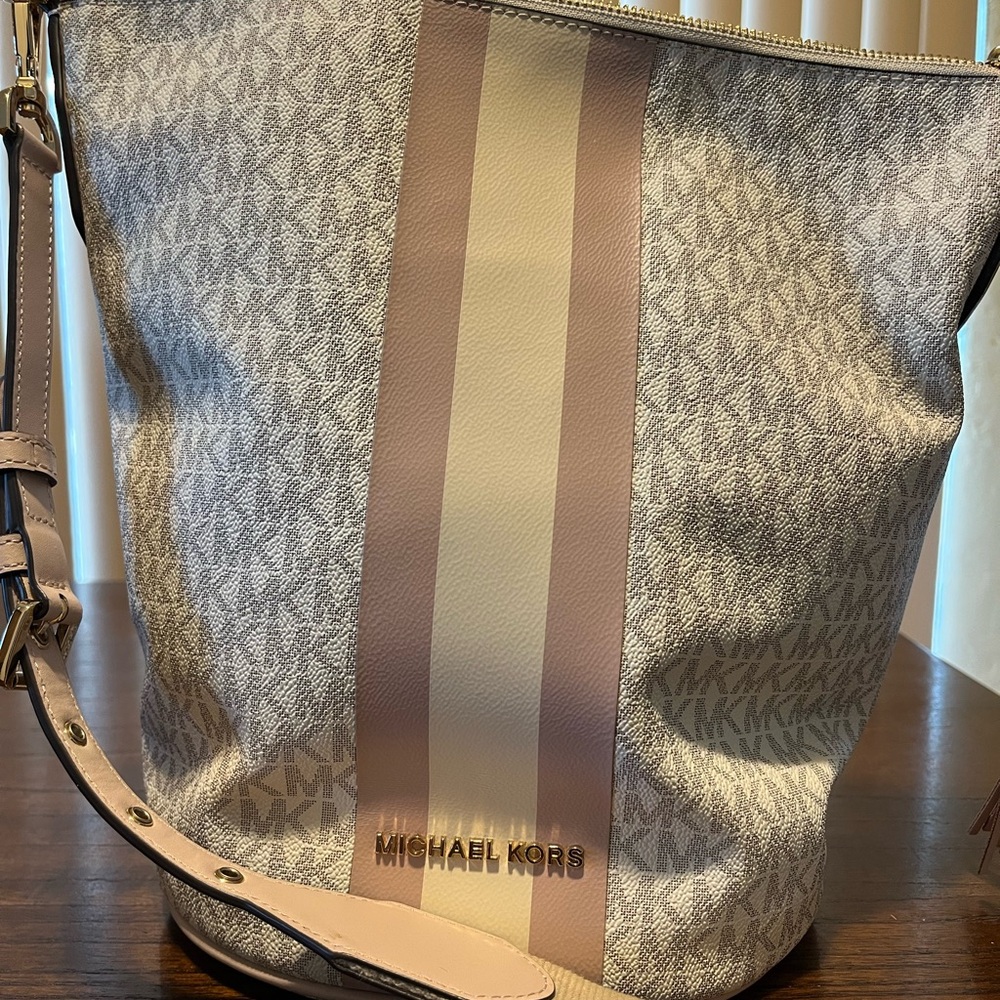 Michael Kors Monogram Bucket Bag